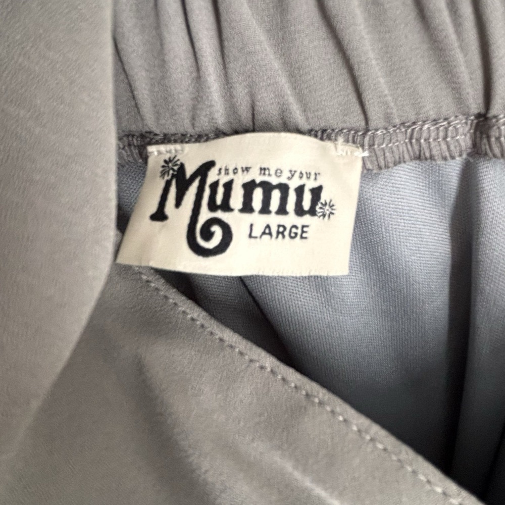 Show Me Your Mumu Amanda Open Back Maxi Dress Soft Charcoal Size Large Wedding - Picture 6 of 8